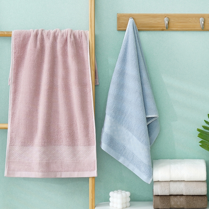 91家纺网 家纺一手货源 找家纺 朴尔家纺-毛巾被 2026新款全棉纯棉32股酒店风麦穗纹加厚毛巾浴巾组合 组合图仅供展示 浴巾70x140cm/条