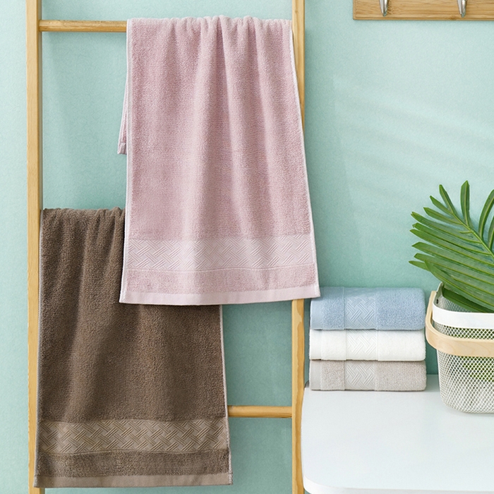 91家纺网 家纺一手货源 找家纺 朴尔家纺-毛巾被 2026新款全棉纯棉32股酒店风麦穗纹加厚毛巾浴巾组合 组合图仅供展示 浴巾70x140cm/条