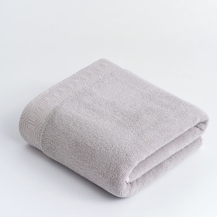 朴尔家纺-毛巾被 2026新款全棉纯棉32股酒店风迷宫格加厚毛巾浴巾组合 浴巾-迷宫格-烟青灰 浴巾70x140cm/条