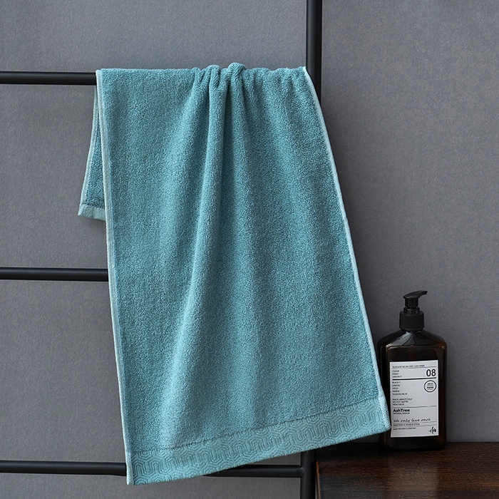 91家纺网 家纺一手货源 找家纺 朴尔家纺-毛巾被 2026新款全棉纯棉32股酒店风迷宫格加厚毛巾浴巾组合 毛巾-迷宫格-水雾蓝 毛巾35x75cm/条