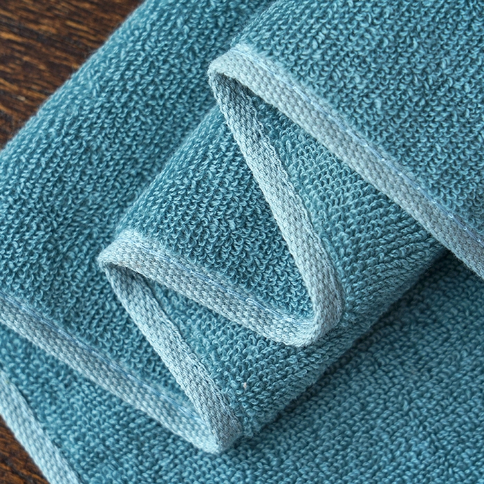 91家纺网 家纺一手货源 找家纺 朴尔家纺-毛巾被 2026新款全棉纯棉32股酒店风迷宫格加厚毛巾浴巾组合 毛巾-迷宫格-水雾蓝 毛巾35x75cm/条