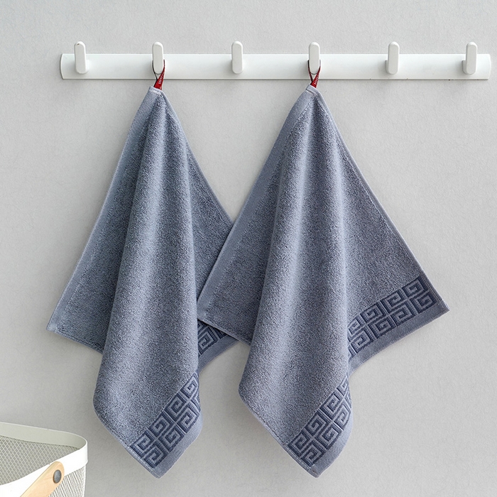 91家纺网 家纺一手货源 找家纺 朴尔家纺-毛巾被 2026新款全棉纯棉32股民族风长城格加厚毛巾浴巾方巾三件套组合 组合图仅供展示 方巾34x34cm/条