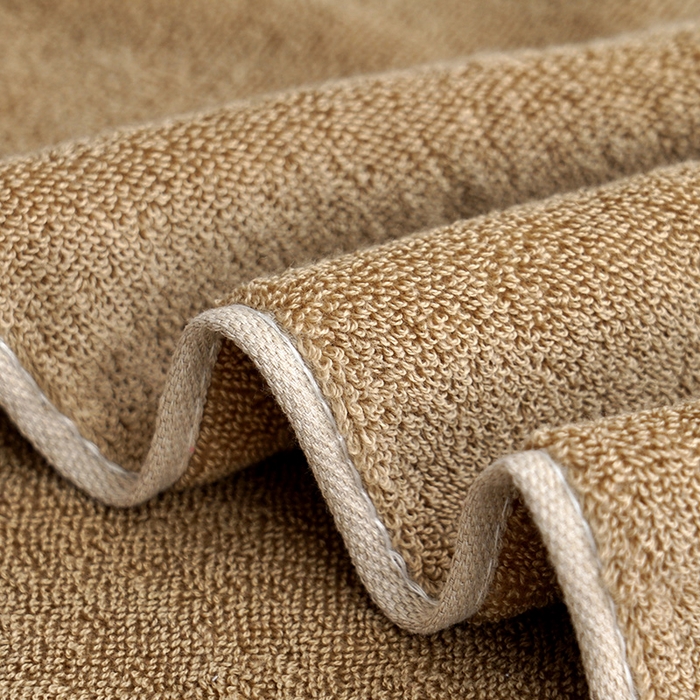 91家纺网 家纺一手货源 找家纺 朴尔家纺-毛巾被 2026新款全棉纯棉32股民族风长城格加厚毛巾浴巾方巾三件套组合 浴巾-长城格-棕色 毛巾35x75cm/条