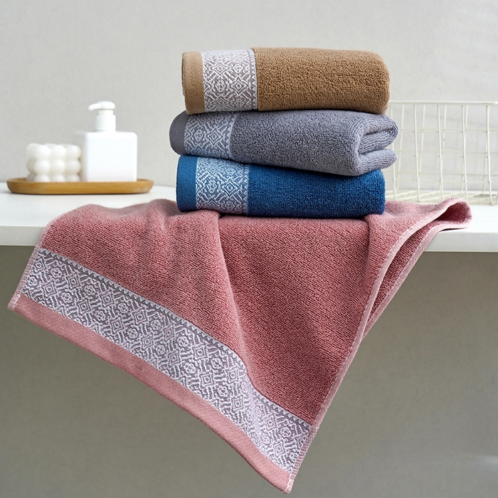 91家纺网 家纺一手货源 找家纺 朴尔家纺-毛巾被 2026新款全棉纯棉32股弱捻浮雕织花加厚毛巾浴巾组合 组合图仅供展示 毛巾35x75cm/条