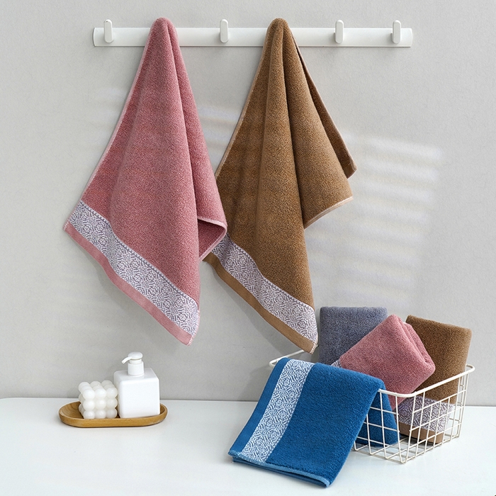 91家纺网 家纺一手货源 找家纺 朴尔家纺-毛巾被 2026新款全棉纯棉32股弱捻浮雕织花加厚毛巾浴巾组合 组合图仅供展示 浴巾70x140cm/条