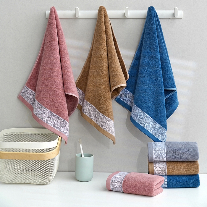 91家纺网 家纺一手货源 找家纺 朴尔家纺-毛巾被 2026新款全棉纯棉32股弱捻浮雕织花加厚毛巾浴巾组合 组合图仅供展示 浴巾70x140cm/条