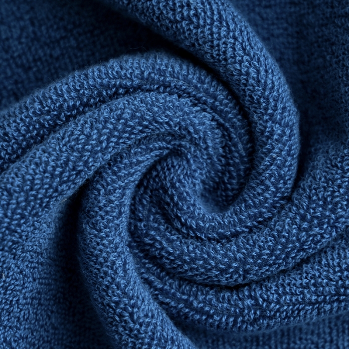 91家纺网 家纺一手货源 找家纺 朴尔家纺-毛巾被 2026新款全棉纯棉32股弱捻浮雕织花加厚毛巾浴巾组合 浴巾-浮雕织花-藏蓝 浴巾70x140cm/条