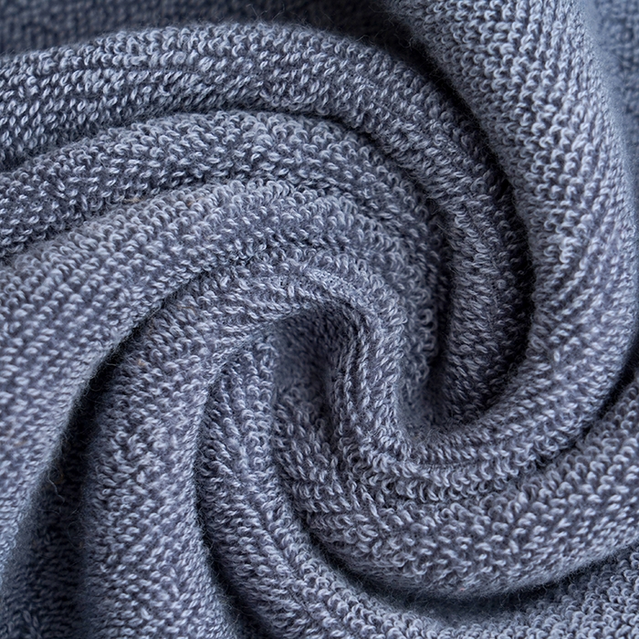 91家纺网 家纺一手货源 找家纺 朴尔家纺-毛巾被 2026新款全棉纯棉32股弱捻浮雕织花加厚毛巾浴巾组合 毛巾-浮雕织花-深灰 毛巾35x75cm/条