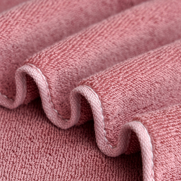 91家纺网 家纺一手货源 找家纺 朴尔家纺-毛巾被 2026新款全棉纯棉32股弱捻浮雕织花加厚毛巾浴巾组合 毛巾-浮雕织花-暖粉 毛巾35x75cm/条