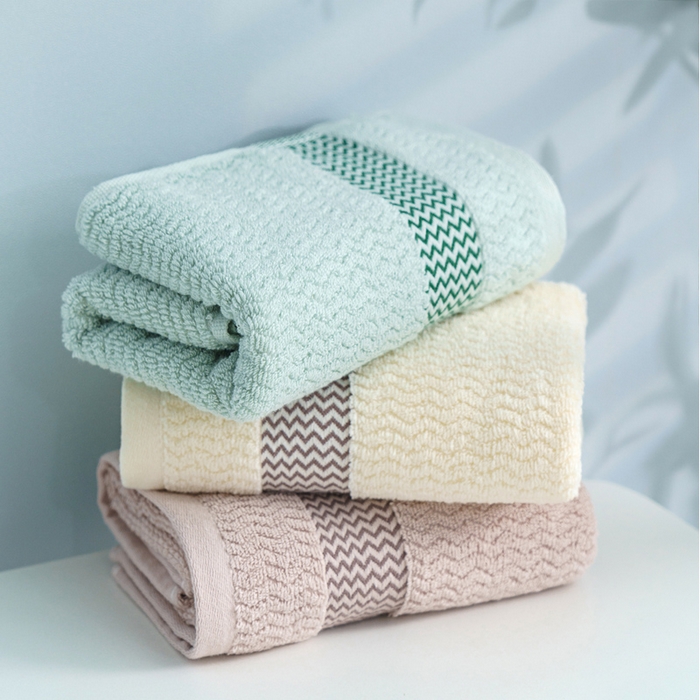 91家纺网 家纺一手货源 找家纺 朴尔家纺-毛巾被 2026新款全棉纯棉32股波浪纹系列毛巾浴巾 组合图仅供展示 毛巾35x75cm/条
