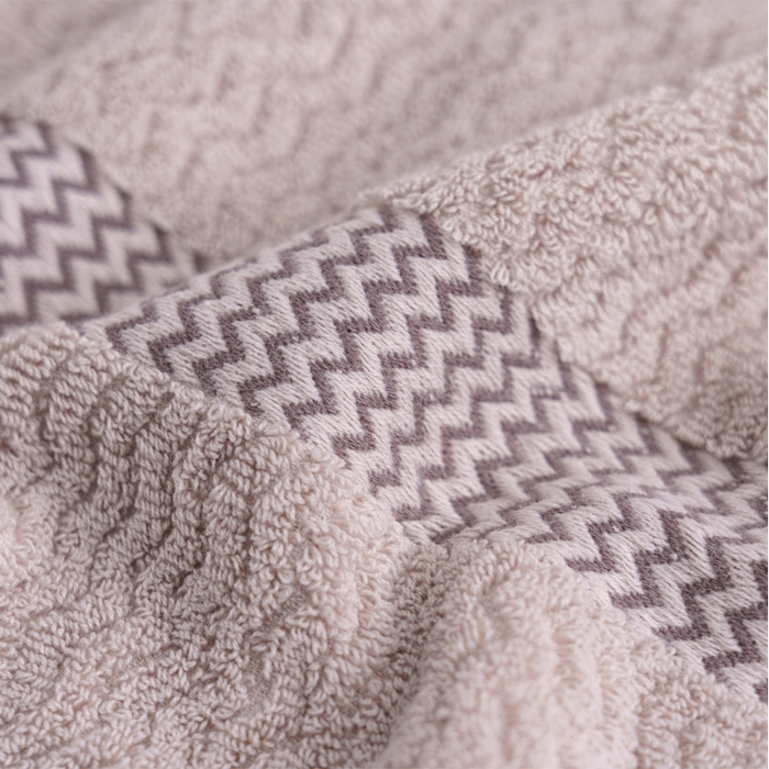 91家纺网 家纺一手货源 找家纺 朴尔家纺-毛巾被 2026新款全棉纯棉32股波浪纹系列毛巾浴巾 毛巾-浅咖色 浴巾70x140cm/条