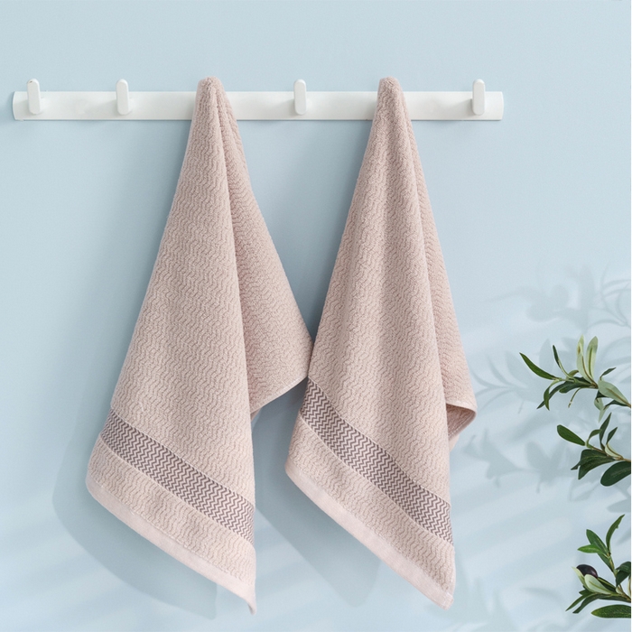 91家纺网 家纺一手货源 找家纺 朴尔家纺-毛巾被 2026新款全棉纯棉32股波浪纹系列毛巾浴巾 毛巾-浅咖色 浴巾70x140cm/条