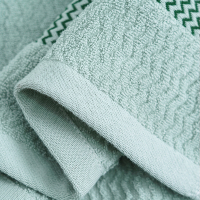 91家纺网 家纺一手货源 找家纺 朴尔家纺-毛巾被 2026新款全棉纯棉32股波浪纹系列毛巾浴巾 毛巾-水绿色 毛巾35x75cm/条