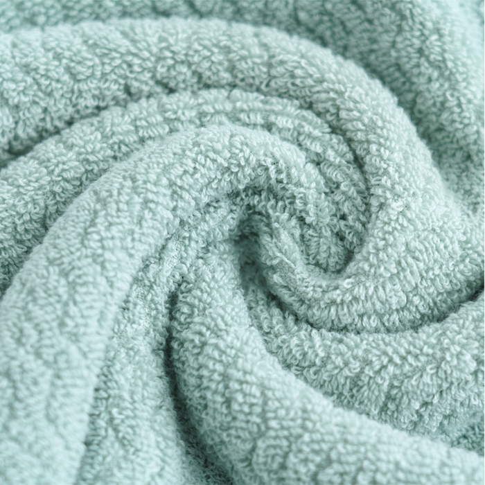 91家纺网 家纺一手货源 找家纺 朴尔家纺-毛巾被 2026新款全棉纯棉32股波浪纹系列毛巾浴巾 毛巾-水绿色 毛巾35x75cm/条