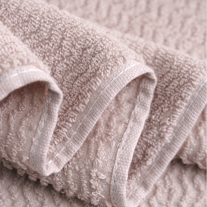 91家纺网 家纺一手货源 找家纺 朴尔家纺-毛巾被 2026新款全棉纯棉32股波浪纹系列毛巾浴巾 毛巾-浅咖色 毛巾35x75cm/条
