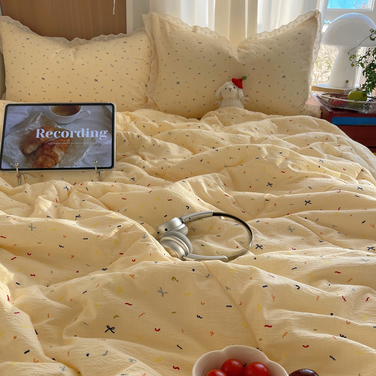 91家纺网 家纺一手货源 找家纺 宝士康家纺 2026新款10A抗菌提花色织花边单夏被/夏被四件套/空调被 元起点