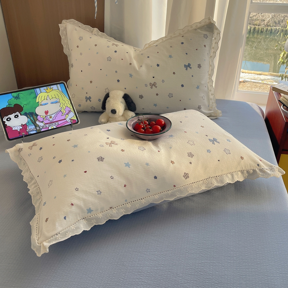 91家纺网 家纺一手货源 找家纺 宝士康家纺 2026新款10A抗菌提花色织花边单夏被/夏被四件套/空调被 云星结