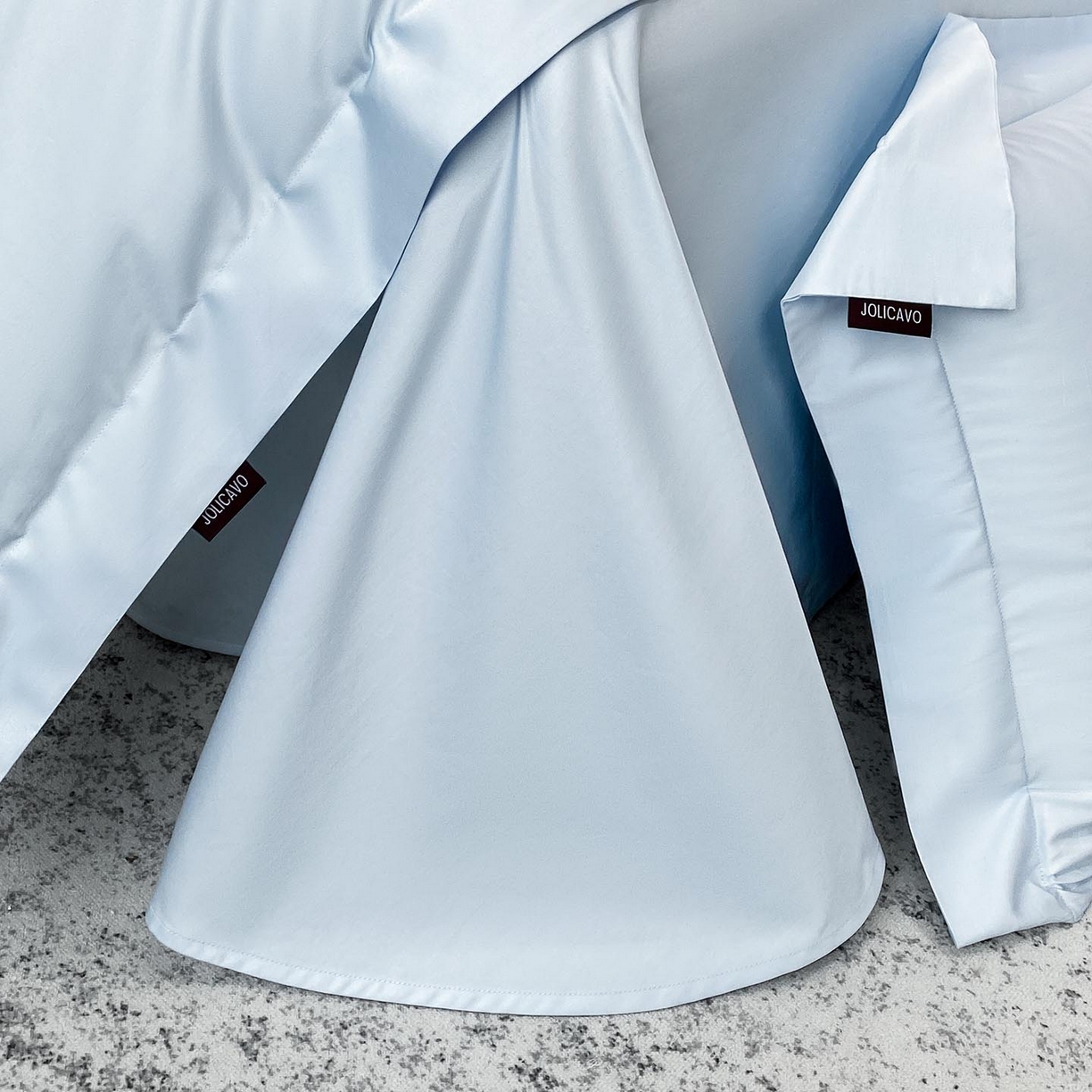 91家纺网 家纺一手货源 找家纺 春夏新品A类长绒棉纯棉四件套100全棉重工刺绣被套床单床笠纯色高端轻奢床上用品 城堡小马-慕蓝