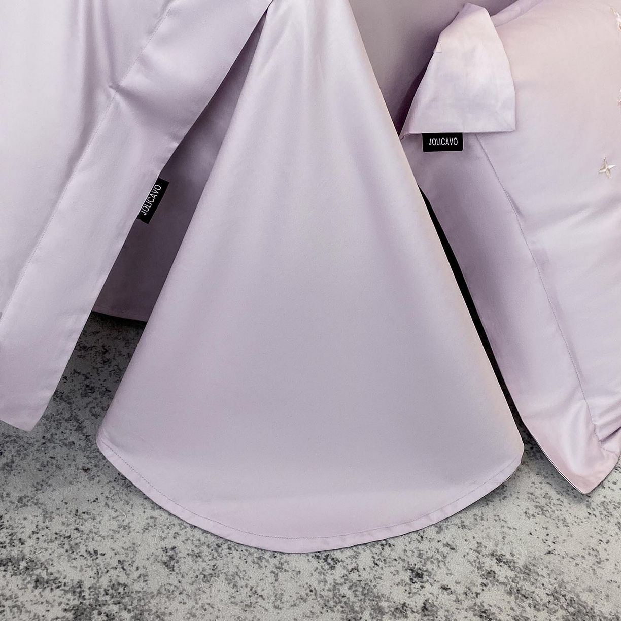 91家纺网 家纺一手货源 找家纺 春夏新品A类长绒棉纯棉四件套100全棉重工刺绣被套床单床笠纯色高端轻奢床上用品 城堡小马-黛紫