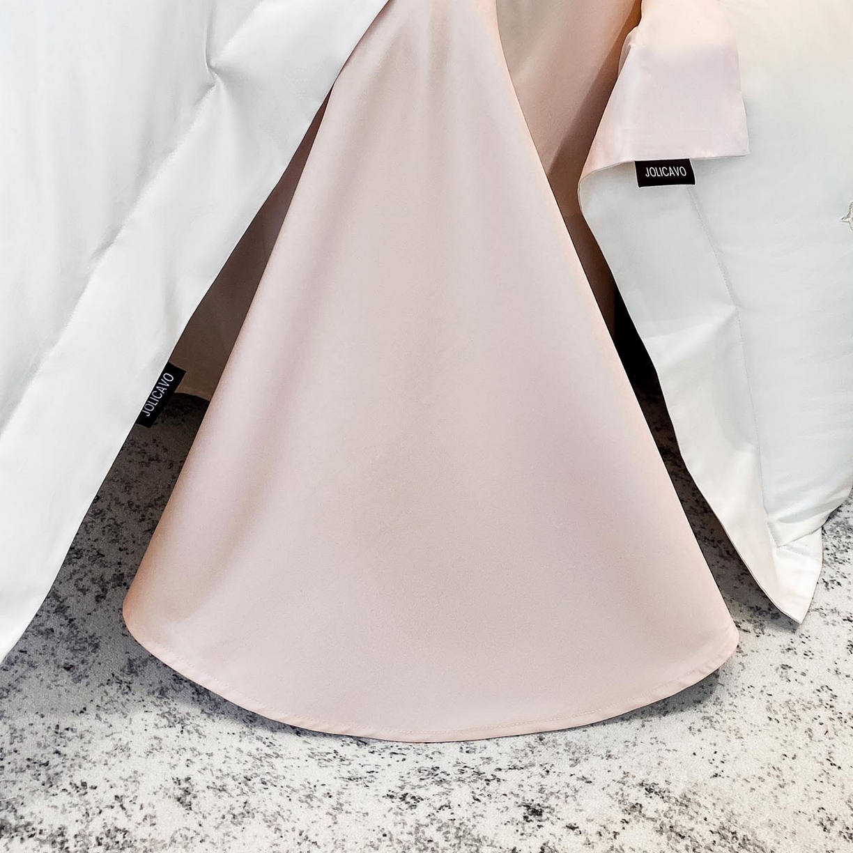 91家纺网 家纺一手货源 找家纺 春夏新品A类长绒棉纯棉四件套100全棉重工刺绣被套床单床笠纯色高端轻奢床上用品 城堡小马-奶白