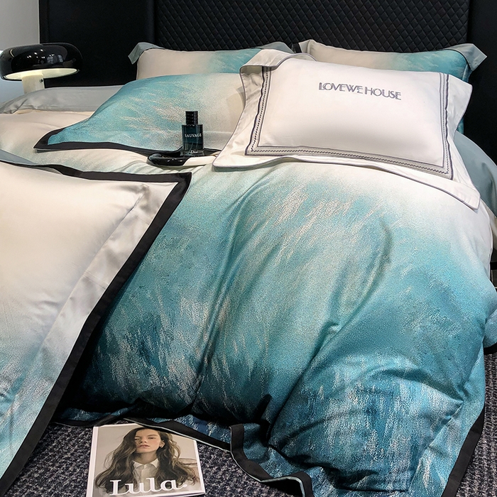 91家纺网 家纺一手货源 找家纺 （总）若未家居 2025新款超细旦天丝棉数码印花四件套-马尔代夫