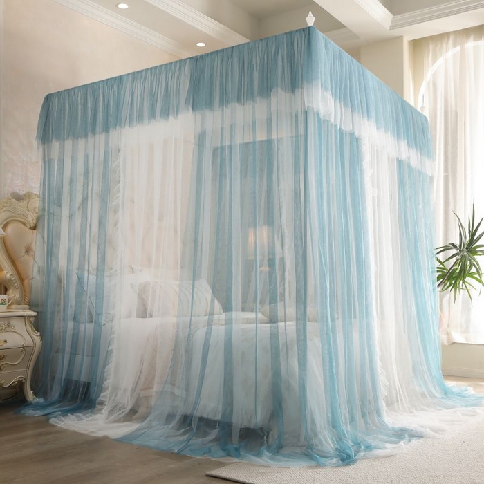 91家纺网 家纺一手货源 找家纺 （总）青竹苑 2025新款免安装大顶魔术蚊帐布三角款