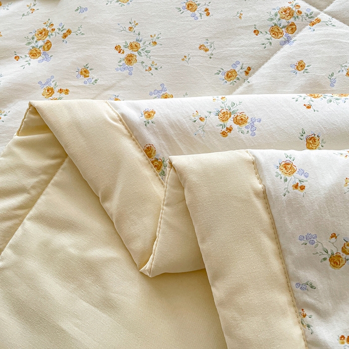 91家纺网 家纺一手货源 找家纺 （总）艺慕家纺 2026新款AB版水洗棉印花夏被床盖四件套