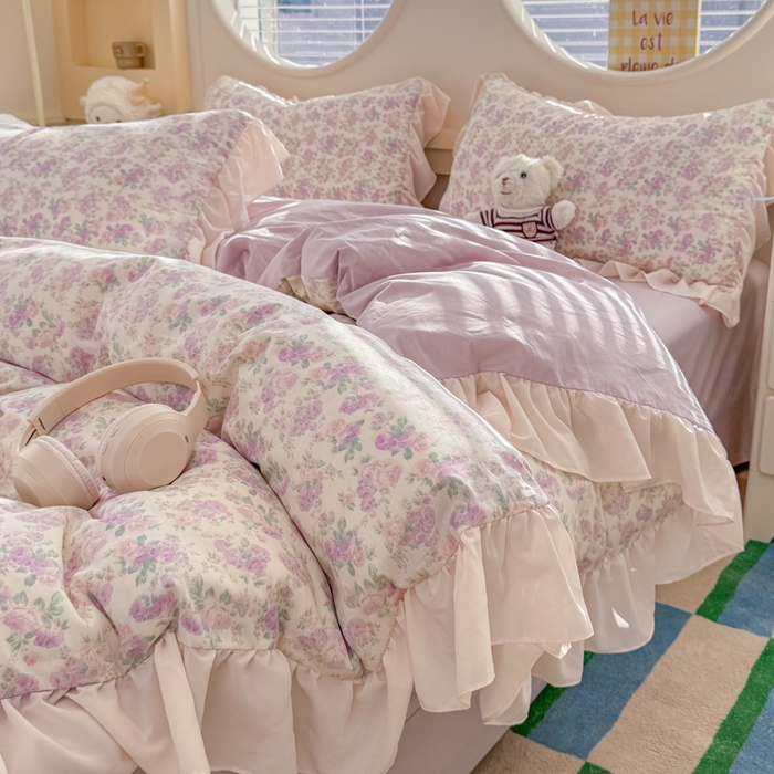 91家纺网 家纺一手货源 找家纺 （总）橘子家 2026新款全棉雪纺四件套