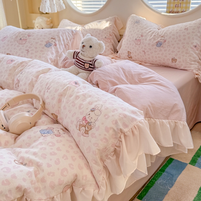 91家纺网 家纺一手货源 找家纺 （总）橘子家 2026新款全棉雪纺四件套