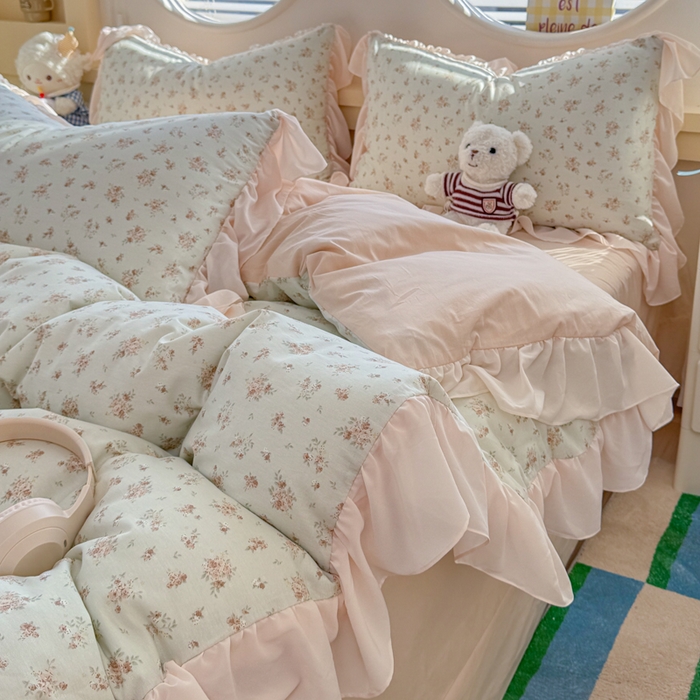 91家纺网 家纺一手货源 找家纺 （总）橘子家 2026新款全棉雪纺四件套