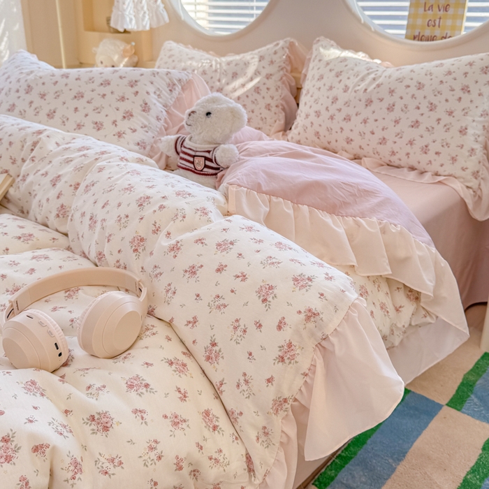 91家纺网 家纺一手货源 找家纺 （总）橘子家 2026新款全棉雪纺四件套