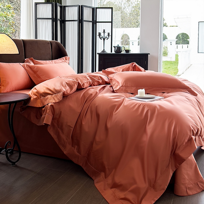 91家纺网 家纺一手货源 找家纺 （总）栩裕纺织 2026新款双股长绒棉纯色单品被套系列-邂逅