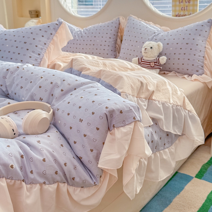 91家纺网 家纺一手货源 找家纺 （总）橘子家 2026新款全棉雪纺四件套