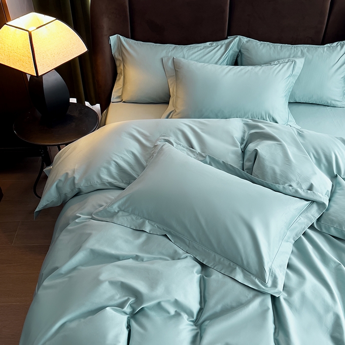 91家纺网 家纺一手货源 找家纺 （总）栩裕纺织 2026新款双股长绒棉纯色单品被套系列-邂逅