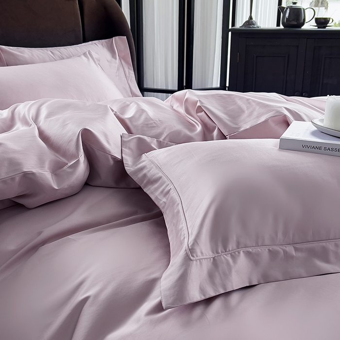 91家纺网 家纺一手货源 找家纺 栩裕纺织 2026新款双股长绒棉纯色单品被套系列-邂逅 优雅紫