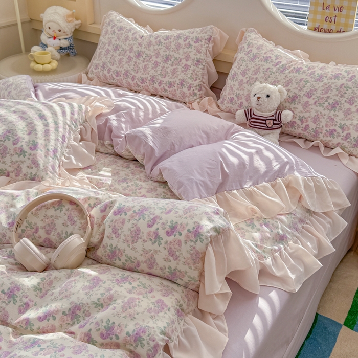 91家纺网 家纺一手货源 找家纺 （总）橘子家 2026新款全棉雪纺四件套