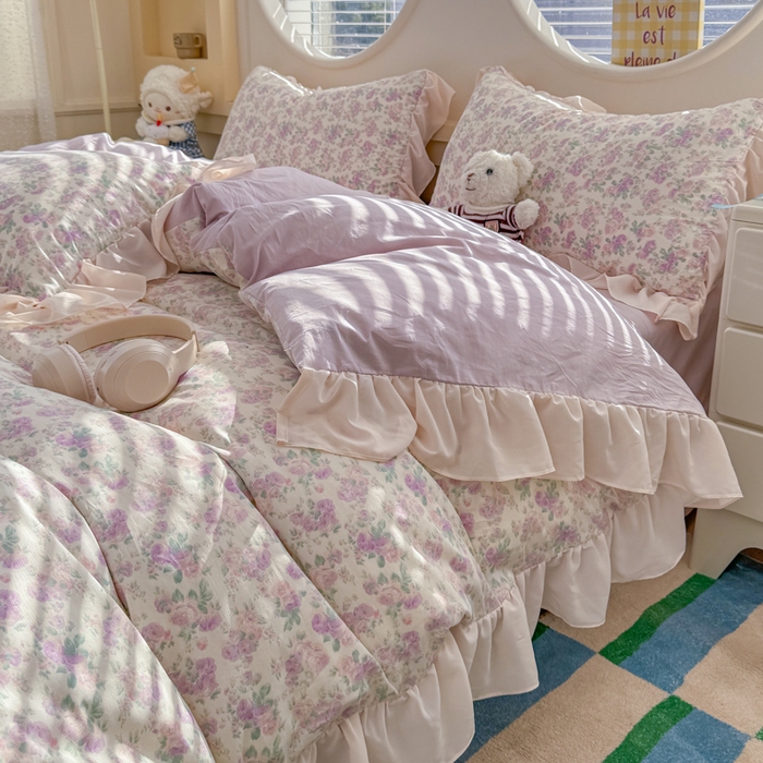 91家纺网 家纺一手货源 找家纺 （总）橘子家 2026新款全棉雪纺四件套