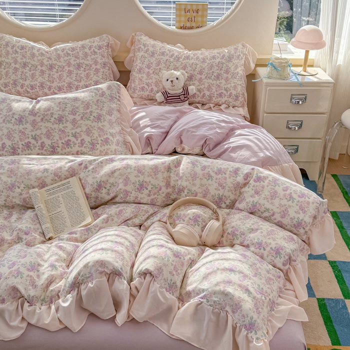 91家纺网 家纺一手货源 找家纺 （总）橘子家 2026新款全棉雪纺四件套