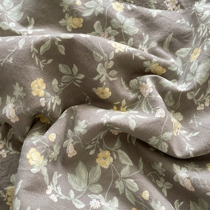 91家纺网 家纺一手货源 找家纺 艺慕家纺 2026新款直播热款古法仿棉AB版水洗棉印花双层蕾丝花边夏被床盖四件套 AB版-金盏花语