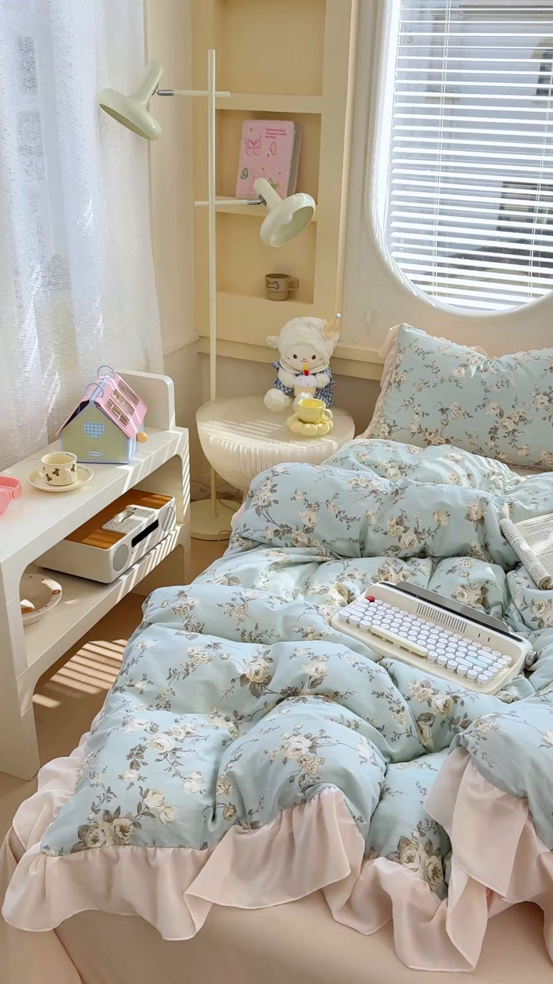 91家纺网 家纺一手货源 找家纺 橘子家 2026新款全棉雪纺四件套 洛里依