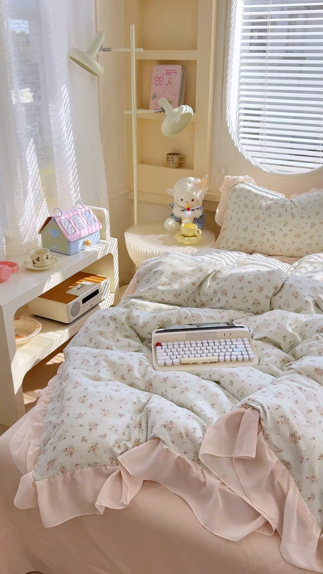 91家纺网 家纺一手货源 找家纺 橘子家 2026新款全棉雪纺四件套 漫山茶