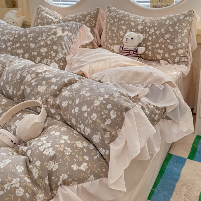 橘子家 2026新款全棉雪纺四件套 午后诗