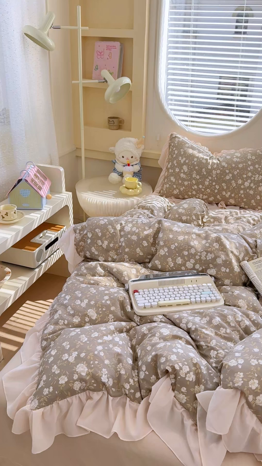 91家纺网 家纺一手货源 找家纺 橘子家 2026新款全棉雪纺四件套 午后诗