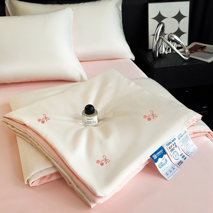 91家纺网 家纺一手货源 找家纺 （总）暖意家纺 2026春夏新款水洗真丝夏被夏凉被空调被单人双人四件套