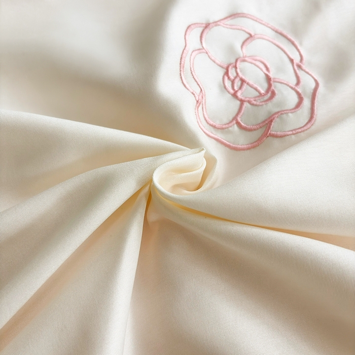 91家纺网 家纺一手货源 找家纺 暖意家纺 2026春夏新款水洗真丝夏被夏凉被空调被四件套 玫瑰花香-米粉