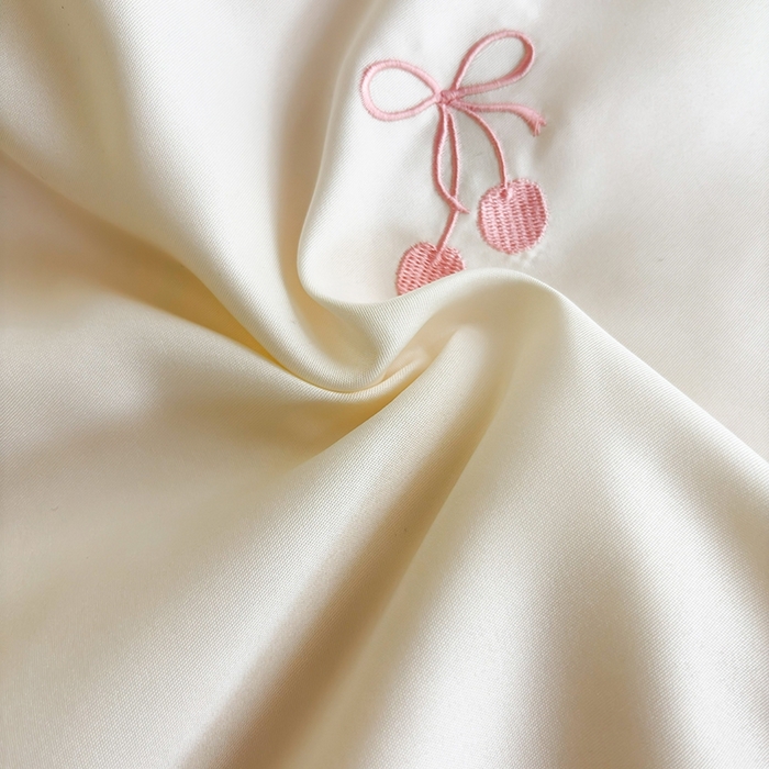 91家纺网 家纺一手货源 找家纺 暖意家纺 2026春夏新款水洗真丝夏被夏凉被空调被四件套 樱桃之恋-米粉