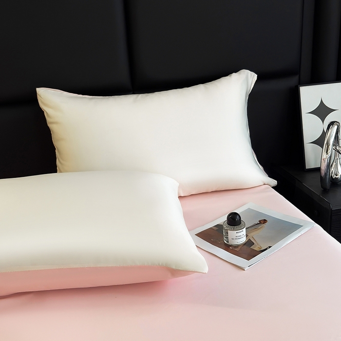 91家纺网 家纺一手货源 找家纺 暖意家纺 2026春夏新款水洗真丝夏被夏凉被空调被四件套 樱桃之恋-米粉