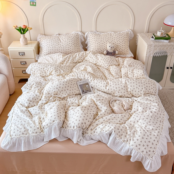 91家纺网 家纺一手货源 找家纺 （总）橘子家 2026新款柔肤棉床单四件套