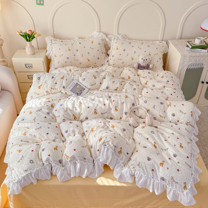 91家纺网 家纺一手货源 找家纺 （总）橘子家 2026新款柔肤棉床单四件套