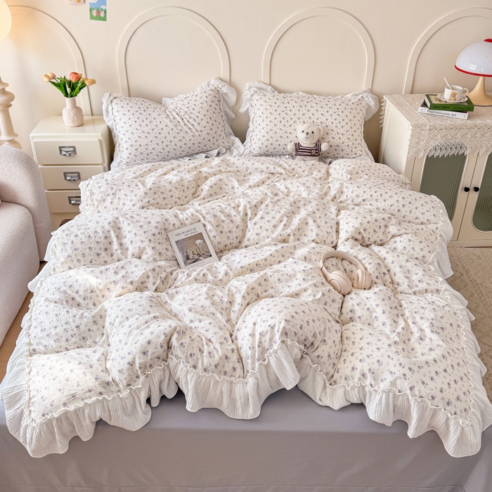 91家纺网 家纺一手货源 找家纺 （总）橘子家 2026新款柔肤棉床单四件套